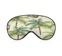 Augenmaske, Sommer-Schlafmaske, Kokosnussbaum, bedruckte Schlafmaske, Nacht-Augenmaske, verdunkelnd, Schlafmaske, Reise-Augenmaske