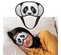 Augenmaske zum Schlafen, atmungsaktiv, lichtblockierend, Anime, Panda, Gesicht, Nachtwäsche, Augenbinde, weich, bequem, Nacht-Augen-Schlafschutz, für Männer und Frauen, Augenabdeckung für Nickerchen
