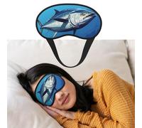 Augenmaske zum Schlafen, atmungsaktiv, lichtblockierend, bunt, Thunfisch, Nacht-Augenbinde, weich, bequem, Nacht-Augenschutz, für Männer und Frauen, Augenabdeckung für Nickerchen zu Hause