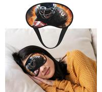 Augenmaske zum Schlafen, atmungsaktiv, lichtblockierend, coole American Football-Nacht-Augenbinde, weich, bequem, Nacht-Augenschlaf für Männer und Frauen, Augenabdeckung für Nickerchen zu Hause