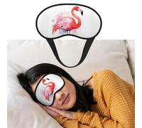 Augenmaske zum Schlafen, atmungsaktiv, lichtblockierend, Flamingo, Aquarell, Nachtwäsche, Augenbinde, weich, bequem, Nacht-Augenschutz, für Männer und Frauen, Augenabdeckung für Nickerchen zu Hause