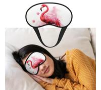 Augenmaske zum Schlafen, atmungsaktiv, lichtblockierend, Flamingo, Aquarell, Nachtwäsche, Augenbinde, weich, bequem, Nacht-Augenschutz, für Männer und Frauen, Augenabdeckung für Nickerchen zu Hause