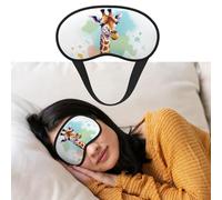 Augenmaske zum Schlafen, atmungsaktiv, lichtblockierend, Giraffen-Kunst-Illustration, Nachtwäsche, weich, bequem, Nacht-Augenschlaf für Männer und Frauen, Augenabdeckung für Nickerchen zu Hause
