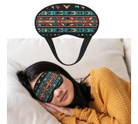 Augenmaske zum Schlafen, atmungsaktiv, lichtblockierend, Navajo, Tribal-Muster, Nacht-Augenbinde, weich, bequem, Nacht-Augenschlaf für Männer und Frauen, Augenabdeckung für Nickerchen zu Hause