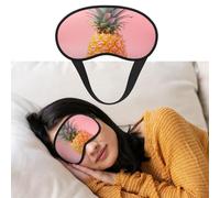 Augenmaske zum Schlafen, atmungsaktiv, lichtblockierend, Schlafmaske, Ananas-Nacht-Augenbinde, weich, bequem, Nacht-Augen-Schlaf-Schattenabdeckung für Männer und Frauen, Augenabdeckung für Nickerchen
