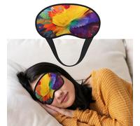 Augenmaske zum Schlafen, atmungsaktiv, lichtblockierend, Schlafmaske, bunte Farbspritzer, Kunst, Nacht, Augenbinde, weich, bequem, Nacht-Augenschutz, für Damen und Herren, Augenabdeckung für