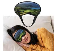 Augenmaske zum Schlafen, atmungsaktiv, lichtblockierend, Schlafmaske, malerisch, Hawaii, Golf, tropische Nacht, Augenbinde, weich, bequem, Nacht-Augenschutz, für Damen und Herren, Augenabdeckung für