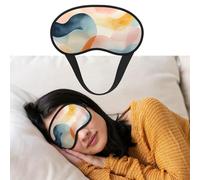 Augenmaske zum Schlafen, atmungsaktiv, lichtblockierend, Schlafmaske, mehrlagig, Aquarell, Nacht-Augenbinde, weich, bequem, Nacht-Augenschutz, für Männer und Frauen, Augenabdeckung für Nickerchen zu