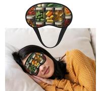 Augenmaske zum Schlafen, atmungsaktiv, lichtblockierend, Schlafmaske, Pillen-Clustering, Nacht-Augenbinde, weich, bequem, Nacht-Augen-Schlaf-Schattenabdeckung für Männer und Frauen, Augenabdeckung für