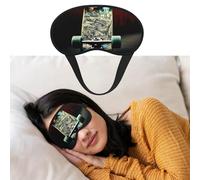 Augenmaske zum Schlafen, atmungsaktiv, lichtblockierend, Schlafmaske, Skate-Boards, Nacht-Augenbinde, weich, bequem, Nacht-Augenschlaf für Männer und Frauen, Augenabdeckung für Nickerchen zu Hause