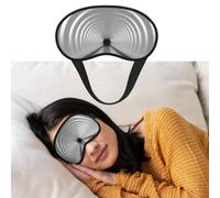 Augenmaske zum Schlafen, atmungsaktiv, lichtblockierend, weiß, U-Bahn-Tunnel, Nacht-Augenbinde, weich, bequem, Nacht-Augenschlaf für Männer und Frauen, Augenabdeckung für Nickerchen zu Hause