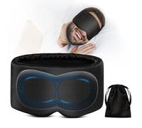 Augenmaske zum Schlafen, Schlafmaske, 100% Verdunkelung, Augenmaske für Seitenschläfer, gewichtete Augenmaske, bequem und atmungsaktiv für Reisen, Nickerchen, Schichtarbeit, Geschenke für Frauen und