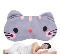 Augenmaske zum Schlafen, süße Schlafmaske, Cartoon-Tier-niedliche Schlaf-Augenmaske, Niedliche, weiche, kühlende Augenpads mit elastischem Riemen für unterwegs