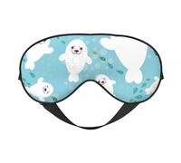 Augenmasken, verstellbare Schlafmaske, Augenabdeckung, Augenschutz, Schattenabdeckung zum Schlafen, Schichtarbeit,Süße lustige Robben
