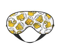 Augenmasken, verstellbare Schlafmaske, Augenabdeckung, Augenschutz, Schattenabdeckung zum Schlafen, Schichtarbeit,Früher, Cartoon, Bier