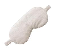 Augenmasken zum Schlafen, beige Schlafmaske aus Bio-Baumwolle, leicht und bequem, elastische Augenmaske zum Schlafen in der Nacht, auf Reisen, geeignet für Männer und Frauen, Baumwolle