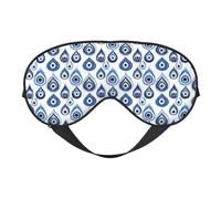 Augenmasken zum Schlafen, doppelseitig, abstrakte blaue Augen Druck, Schlafmasken für Damen und Herren, Verdunkelung, Augenabdeckungen für Reisen/Schlafen