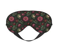 Augenmasken zum Schlafen, doppelseitig, abstrakte Blumen, Augen, Druck, Schlafmasken für Damen und Herren, Verdunkelung, Augenabdeckungen für Reisen/Schlafen
