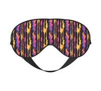 Augenmasken zum Schlafen, doppelseitig, bunte abstrakte Streifen, Druck, Schlafmasken für Damen und Herren, Verdunkelung, Augenabdeckungen für Reisen/Schlafen