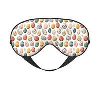 Augenmasken zum Schlafen, doppelseitig, bunte Eier, Schlafmasken für Damen und Herren, Verdunkelung, Augenabdeckungen für Reisen/Schlafen
