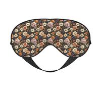 Augenmasken zum Schlafen, doppelseitig, elegante Gänseblümchen-Druck-Schlafmasken für Frauen und Männer, Verdunkelungs-Augenabdeckungen für Reisen/Schlafen