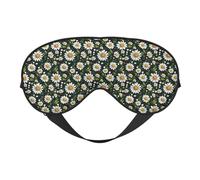 Augenmasken zum Schlafen, doppelseitig, elegante Gänseblümchen-Druck-Schlafmasken für Frauen und Männer, Verdunkelungs-Augenabdeckungen für Reisen/Schlafen