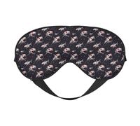 Augenmasken zum Schlafen, doppelseitig, kühler, dunkler Hai-Druck, Schlafmasken für Damen und Herren, Verdunkelung, Augenabdeckungen für Reisen/Schlafen