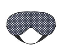 Augenmasken zum Schlafen, doppelseitig, Polka-Dots-White-on-Navy-01 Druck, Schlafmasken für Damen und Herren, Verdunkelung, Augenabdeckungen für Reisen/Schlafen