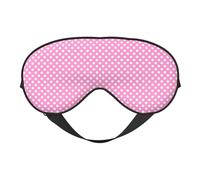 Augenmasken zum Schlafen, doppelseitig, Vintage Polka Dots Rosa Druck, Schlafmasken für Damen und Herren, Verdunkelung Augenabdeckungen für Reisen/Schlafen