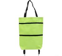 AugustknowU Faltbarer tragbarer Einkaufswagen mit Rollen und verstellbarem Oxford-Tuch für Lebensmittel, Reisen oder tägliche Besorgungen (A)