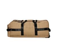 Aumotop Große Faltbare Reisetasche mit Rollen, Wasserabweisende Reisetasche für Männer und Frauen, Robuste Nylonmischung, Große Reisetaschen für Reisen, Schwarz/Khaki/Armeegrün, 1 X Faltbare mit