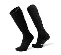 Aumotop Lange Kniehohe Rugby-Socken aus Baumwolle mit Gerippten Bündchen für Fußball, Softball, Lacrosse, Schweißableitende Fußballsocken, 1 Packung