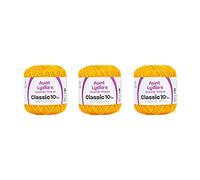 Aunt Lydia Classic Golden Rod Crochet Zwirn - 3 Pack of 350y320m - Cotton - Gauge 10 - Crochet