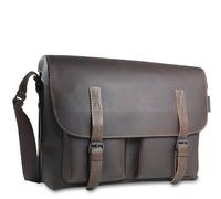 aunts & uncles Good Old Friends Bro - Schultertasche 15" coffee