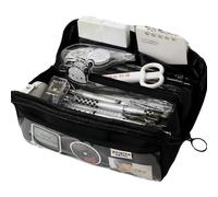 AuraGlor Federmäppchen mit großem Fassungsvermögen, 8 Fächer, großes Federmäppchen, Stiftebox, Organizer, einfache Aufbewahrung, ästhetische Schreibwaren, Kosmetik für Erwachsene, Männer, Frauen,