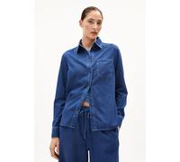 AURELAA BLUSE | Bio-Baumwoll-Mix - blau (XS)