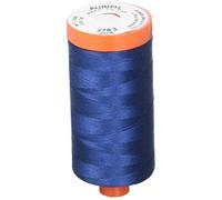 Aurifil, - 2783 Solid 50 WT 1422yds Medium Delft Blau Mako-Baumwolle Gewinde