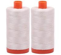 Aurifil 50 WT - Silber-Weiß (2309) Solid - Mako-Baumwollgarn - je 1400 Meter