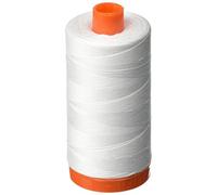 Aurifil A1050-2024 Mako-Baumwollgarn, solide, 50 WT, 1422 Yds weiß