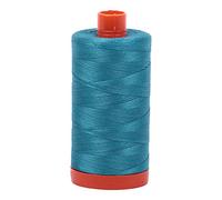 Aurifil A1050-4182 Mako-Baumwollgarn, solide, 50 W, 1422 m, Dunkeltürkis