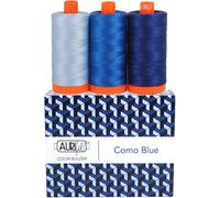 Aurifil Gewinde Blau CB Como 3 Stück