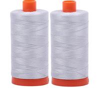 Aurifil Mako 50 W Gewinde, 2 große Spulen: Dove 2600 Farbe
