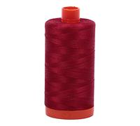 Aurifil Mako-Baumwollgarn, solide, 50 W, 1400 m, Rotweinrot