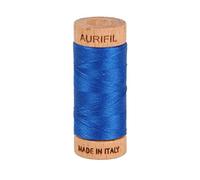 Aurifil Mako Baumwollspule, 80 W, 274 m, Blau