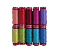 Aurifil Mini Foundations Garn aus 100 % Baumwolle, ideal zum Nähen, Quilten, Patchwork, Basteln, 12 W