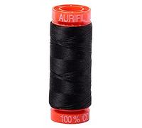 Aurifil Thread Aurifil Mako-Baumwollgarn, 50 W, 200 m, sehr dunkelgrau