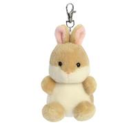 AURORA 34059 Palm Pals Ella Bunny Clip-On, 10 cm, Plüschtier, braun