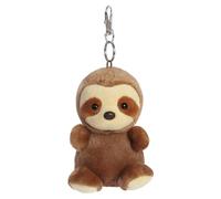 AURORA, 34118 Palm Pals Slomo Faultier Clip-On, 10 cm, Plüschtier, braun