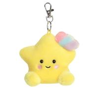 AURORA, 34190 Palm Pals Fische Sternschnuppe Clip-On, 10cm, Plüschtier, gelb