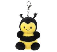 AURORA 61639 Palm Pals Queeny Bee Clip-On, 10 cm, Plüschtier, schwarz & gelb